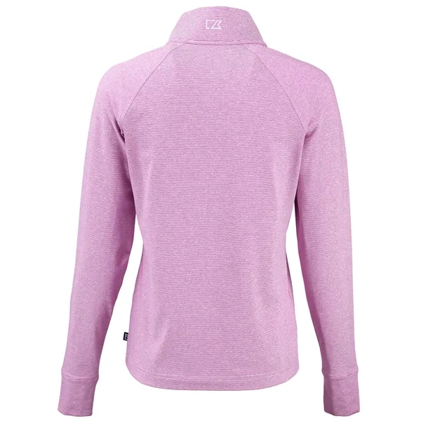Cutter & Buck Adapt Recycled Soft Knit Stripe Womens Quar...... from ASI 47965 Cutter & Buck