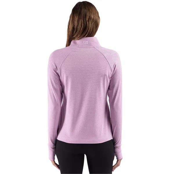 Cutter & Buck Adapt Recycled Soft Knit Stripe Womens Quar...... from ASI 47965 Cutter & Buck