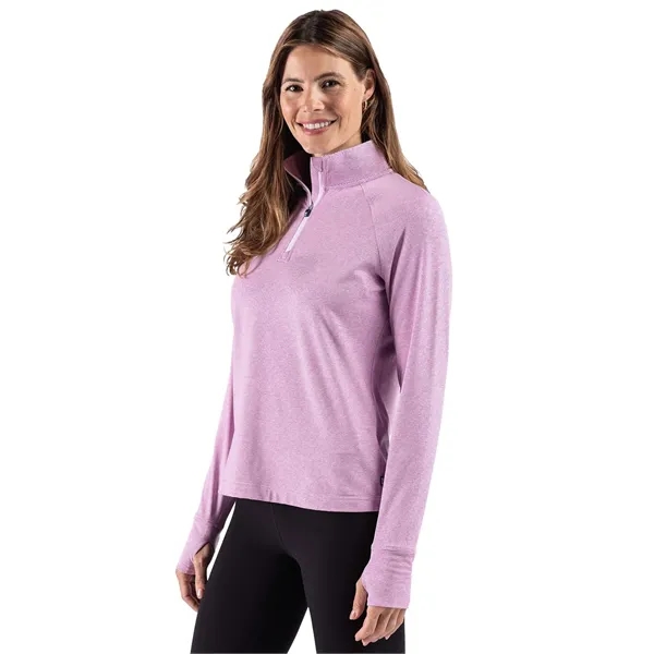 Cutter & Buck Adapt Recycled Soft Knit Stripe Womens Quar...... from ASI 47965 Cutter & Buck