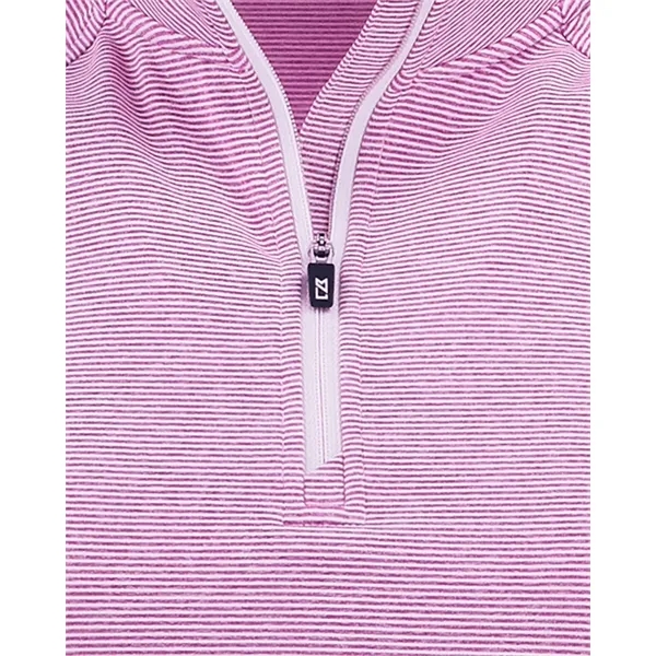 Cutter & Buck Adapt Recycled Soft Knit Stripe Womens Quar...... from ASI 47965 Cutter & Buck
