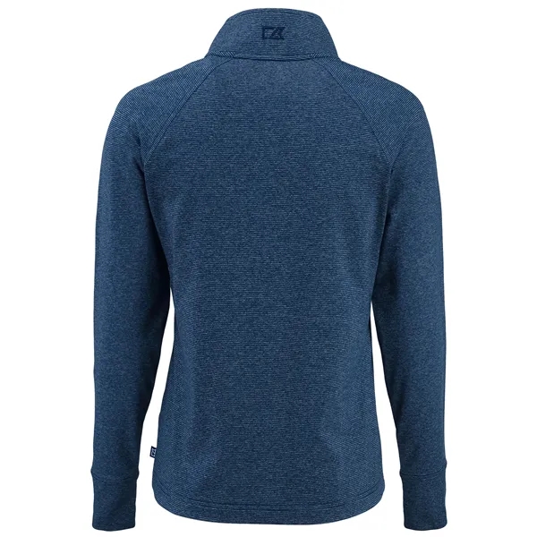 Cutter & Buck Adapt Recycled Soft Knit Stripe Womens Quar...... from ASI 47965 Cutter & Buck