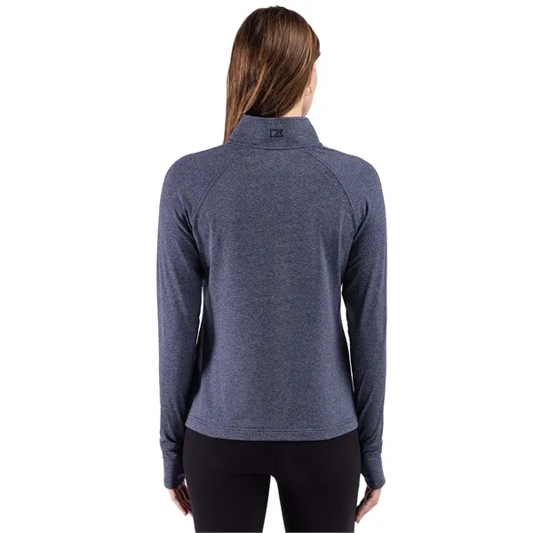 Cutter & Buck Adapt Recycled Soft Knit Stripe Womens Quar...... from ASI 47965 Cutter & Buck