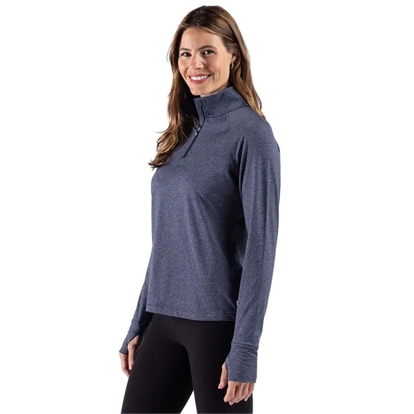Cutter & Buck Adapt Recycled Soft Knit Stripe Womens Quar...... from ASI 47965 Cutter & Buck