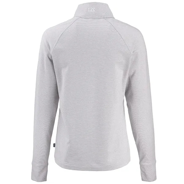 Cutter & Buck Adapt Recycled Soft Knit Stripe Womens Quar...... from ASI 47965 Cutter & Buck