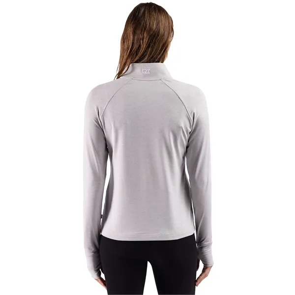 Cutter & Buck Adapt Recycled Soft Knit Stripe Womens Quar...... from ASI 47965 Cutter & Buck