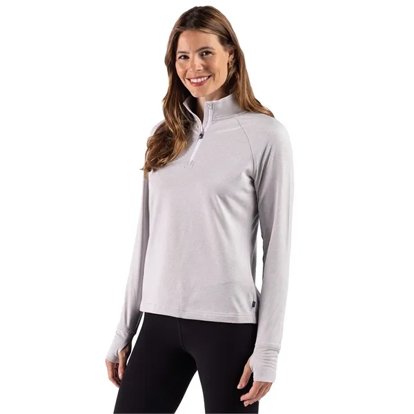 Cutter & Buck Adapt Recycled Soft Knit Stripe Womens Quar...... from ASI 47965 Cutter & Buck