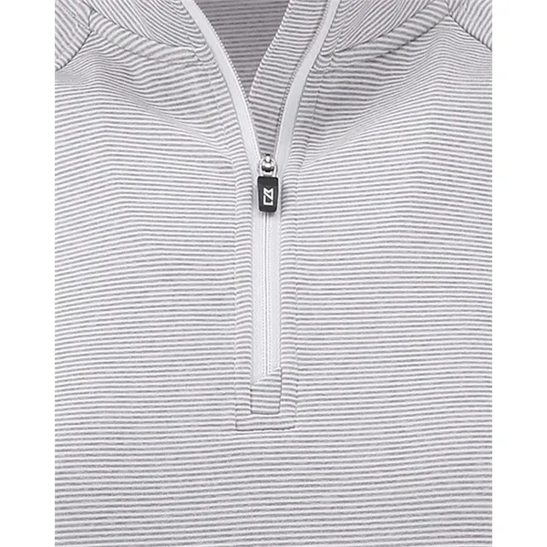 Cutter & Buck Adapt Recycled Soft Knit Stripe Womens Quar...... from ASI 47965 Cutter & Buck