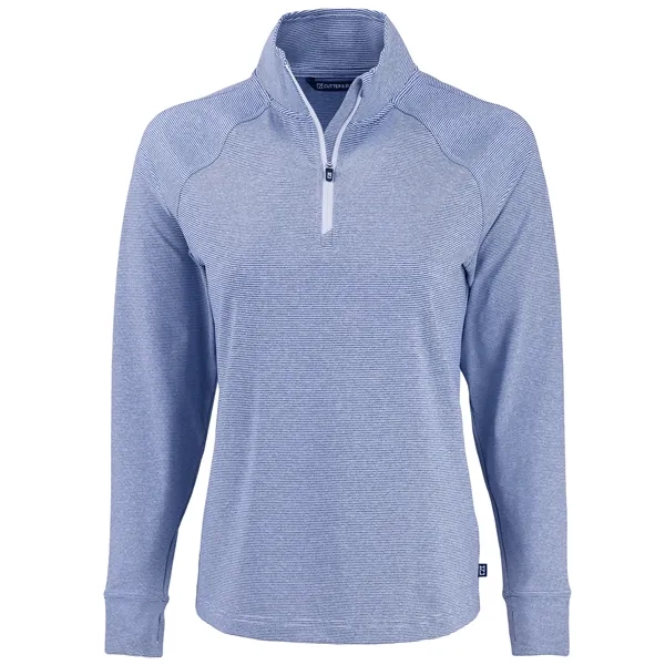 Cutter & Buck Adapt Recycled Soft Knit Stripe Womens Quar...... from ASI 47965 Cutter & Buck