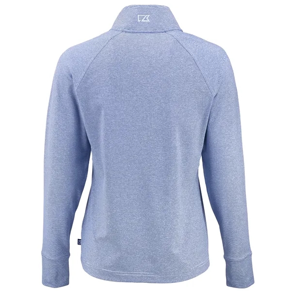 Cutter & Buck Adapt Recycled Soft Knit Stripe Womens Quar...... from ASI 47965 Cutter & Buck