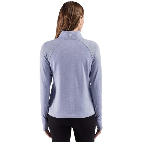 Cutter & Buck Adapt Recycled Soft Knit Stripe Womens Quar...... from ASI 47965 Cutter & Buck