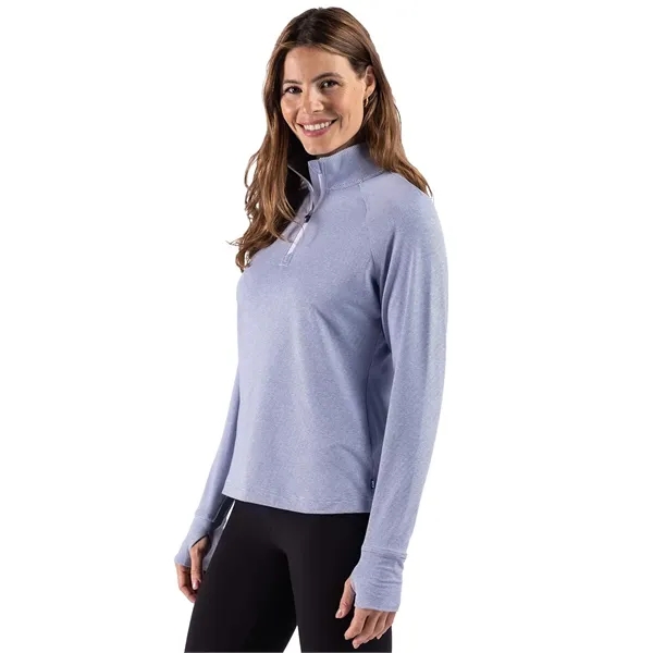 Cutter & Buck Adapt Recycled Soft Knit Stripe Womens Quar...... from ASI 47965 Cutter & Buck