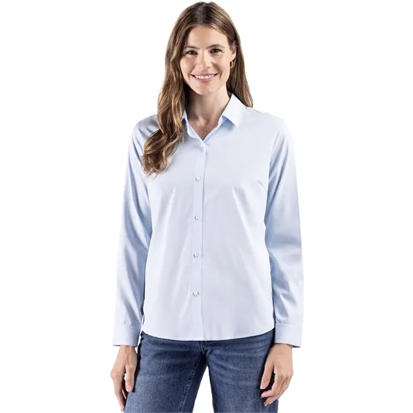 Cutter & Buck Skyline Recycled End on End Womens Long Sle...... from ASI 47965 Cutter & Buck