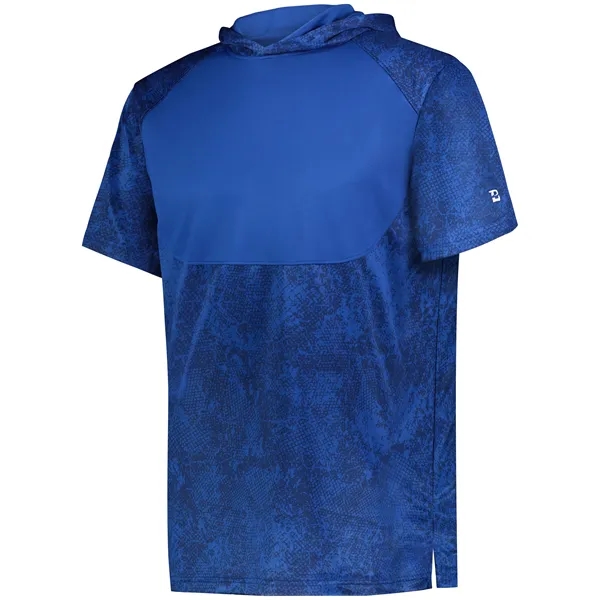 Youth short sleeve tee with a hood and side vents.... from ASI 37461 Augusta Sportswear