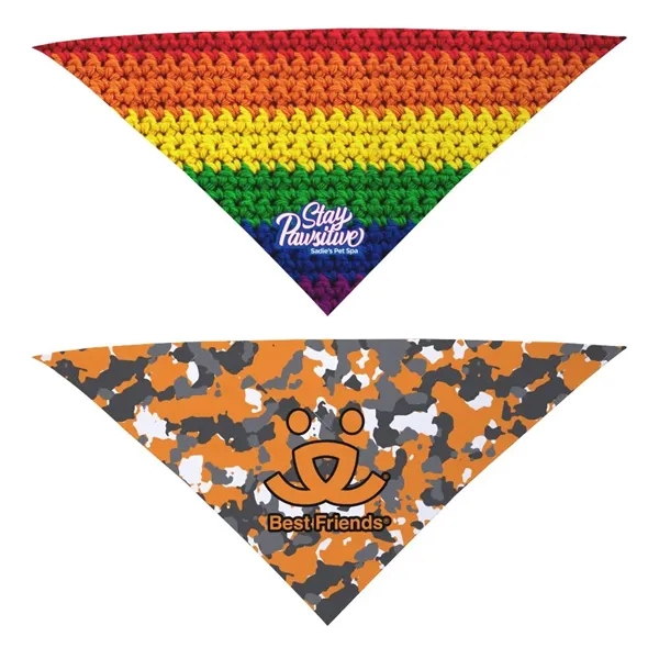 Dye-sublimated square bandanna made of 100% polyester.... from ASI 88060 Snugz/USA Inc