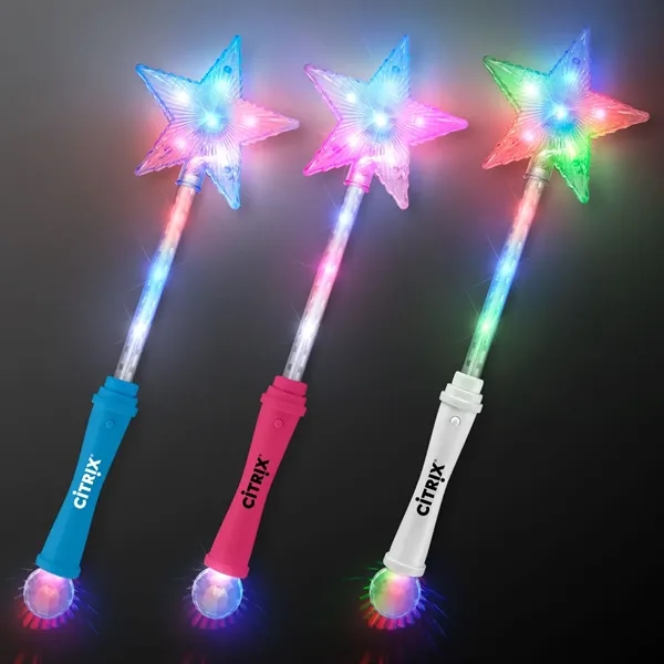 Blank or Imprinted. LED Super Star Wands make the night magical.... from ASI 34194 ALightPromos / Alight Promotional Products