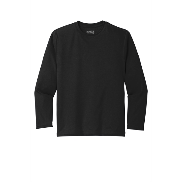 Port & Company Youth Long Sleeve Performance Tee... from ASI 84863 SanMar