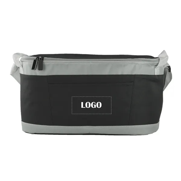Zipper closure insulated cooler bag with 1 color silkscreen imprint on... from ASI 37218 Athena Promo (tm)