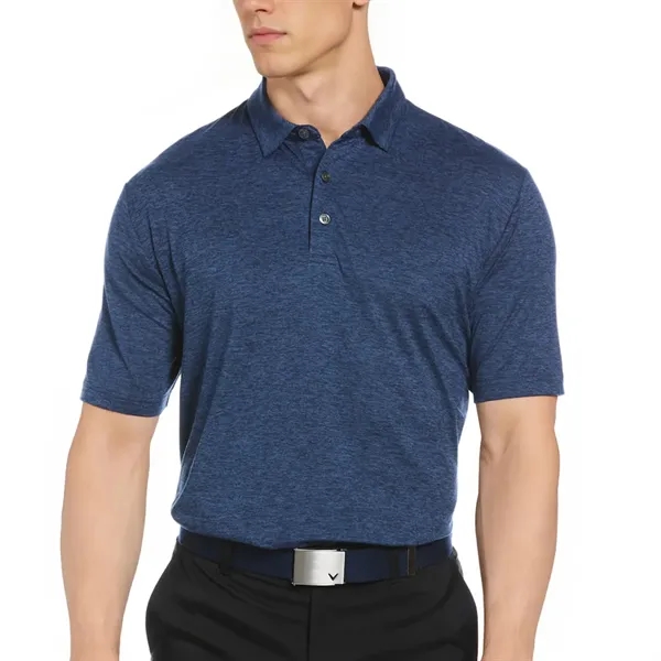 Callaway men's double knit heather polo with wicking comfort and stretch... from ASI 38120 Ball Pro / Diversified Quality Kitchenware