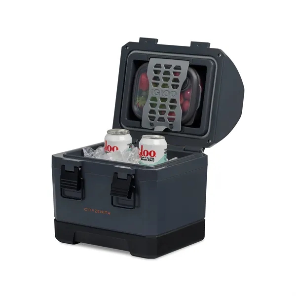 Heavy duty injection molded cooler with a "Stay Put" rubberized base,... from ASI 56070 Gemline / Gemline®