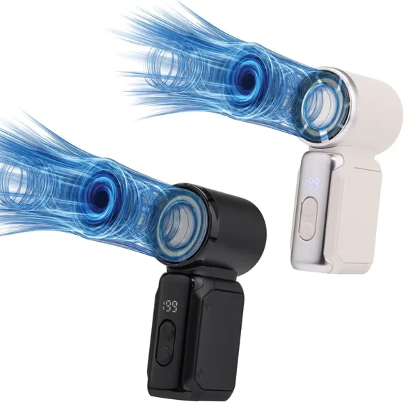 Rechargeable handheld turbo mini fan with multiple fan speeds... from ASI 57655 STOPNGO Line