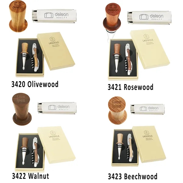 Deluxe gift set includes a corkscrew and wine stopper.... from ASI 55450 Franmara Inc