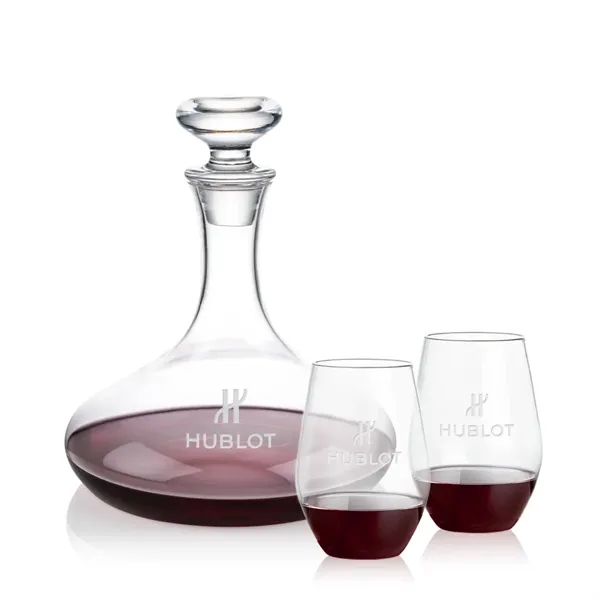 The Elliston Decanter Set features a classic, gently flared decanter with... from ASI 84592 St Regis Group