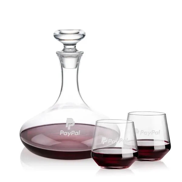 The Elliston Decanter Set features a classic, gently flared decanter with... from ASI 84592 St Regis Group