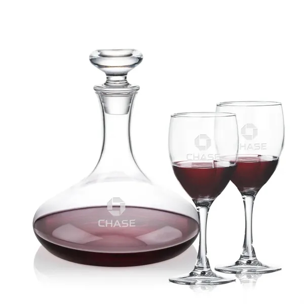The Elliston Decanter Set features a classic, gently flared decanter with... from ASI 84592 St Regis Group