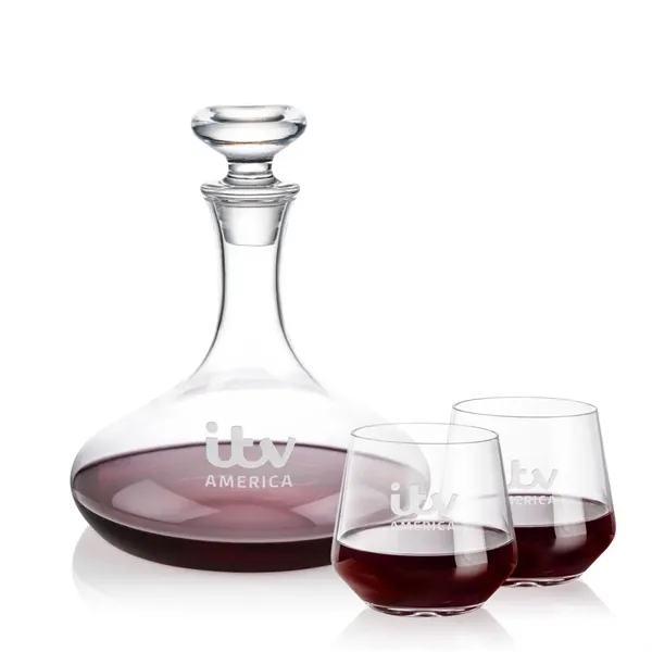 The Elliston Decanter Set features a classic, gently flared decanter with... from ASI 84592 St Regis Group