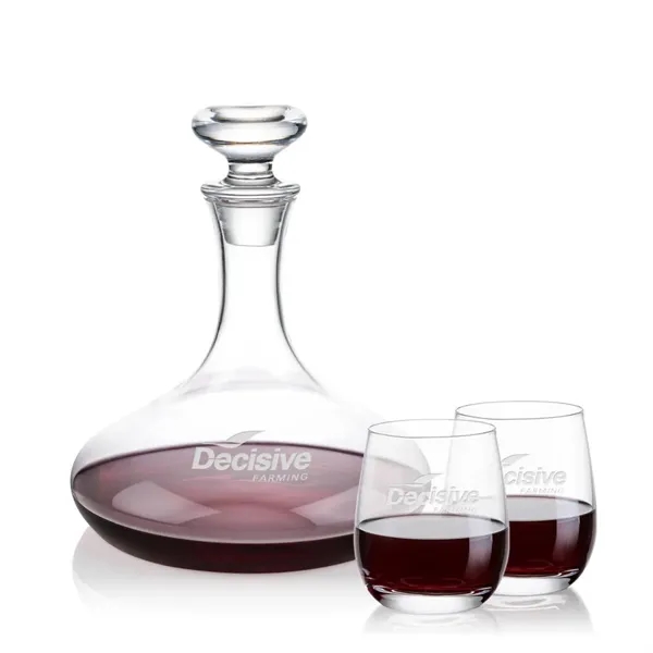 The Elliston Decanter Set features a classic, gently flared decanter with... from ASI 84592 St Regis Group