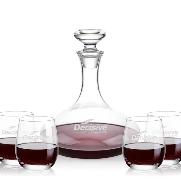 The Elliston Decanter Set features a classic, gently flared decanter with... from ASI 84592 St Regis Group