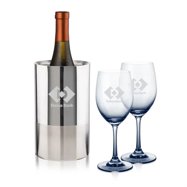 Elevate any pour with the Catania Wine Cooler & Wine Set,... from ASI 84592 St Regis Group