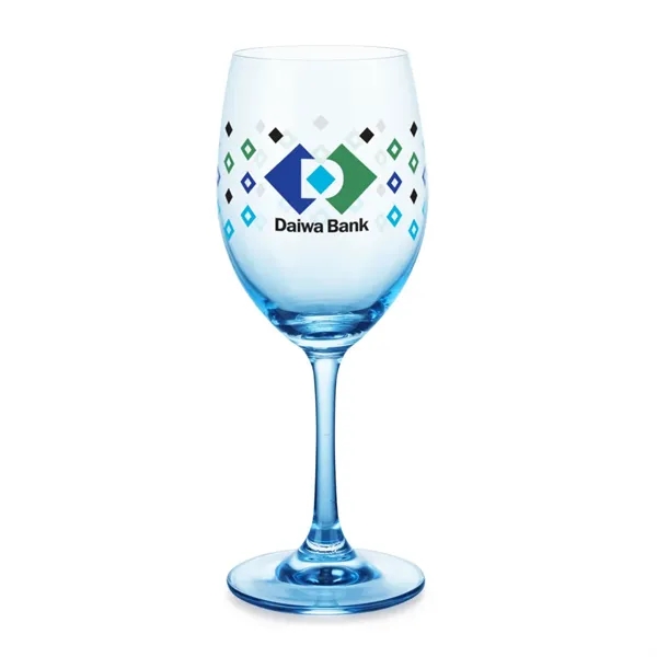 Enhance your table setting with the Soudan Blue VividPrint™ Wine Glass,... from ASI 84592 St Regis Group