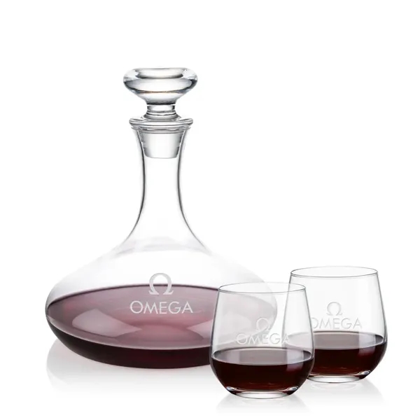 The Elliston Decanter Set features a classic, gently flared decanter with... from ASI 84592 St Regis Group