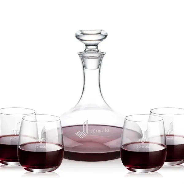 The Elliston Decanter Set features a classic, gently flared decanter with... from ASI 84592 St Regis Group