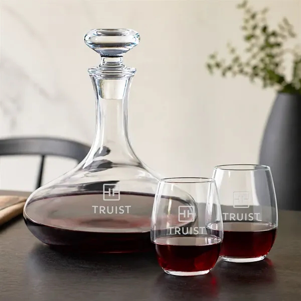 The Elliston Decanter Set features a classic, gently flared decanter with... from ASI 84592 St Regis Group
