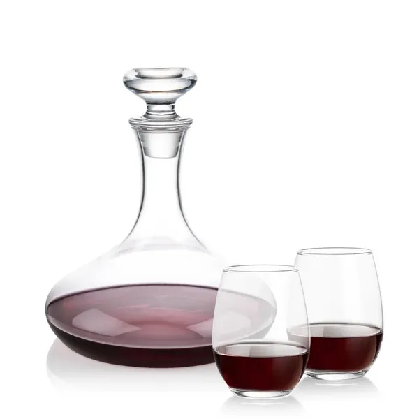 The Elliston Decanter Set features a classic, gently flared decanter with... from ASI 84592 St Regis Group
