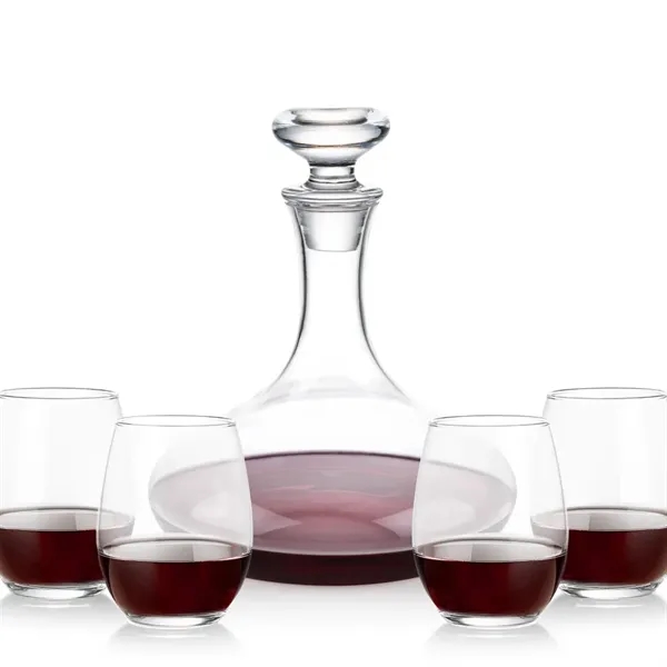 The Elliston Decanter Set features a classic, gently flared decanter with... from ASI 84592 St Regis Group
