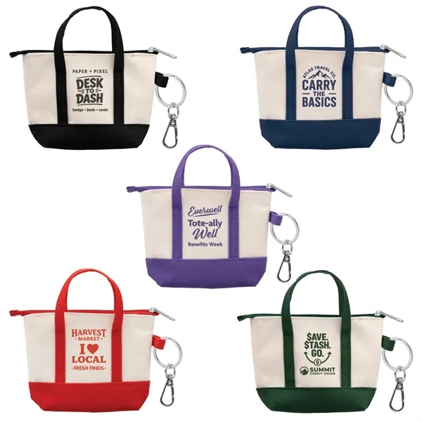 mini tote key chain with custom decoration.... from ASI 62190 Illini