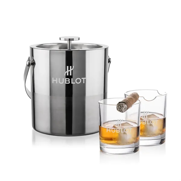 The Catania Ice Bucket with On-the-Rocks Set brings refined style and... from ASI 84592 St Regis Group