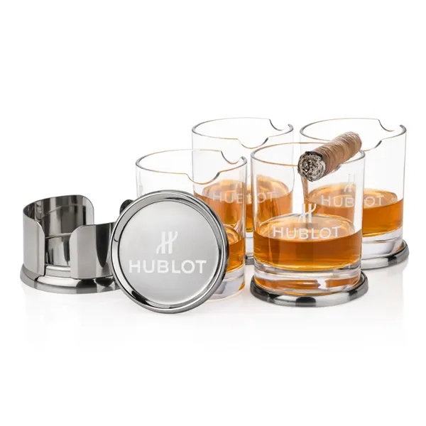 The Baldoni Coasters & On-the-Rocks Set combines modern elegance with everyday... from ASI 84592 St Regis Group