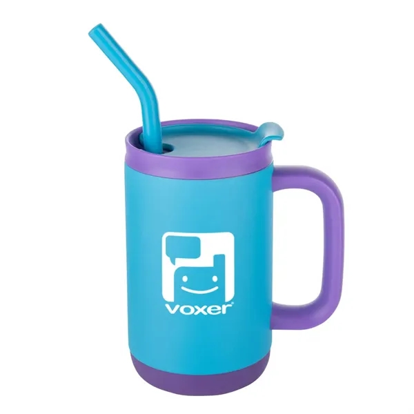 The Abelia SS Sip & Twist Lid Mug with Straw (16oz)... from ASI 84592 St Regis Group