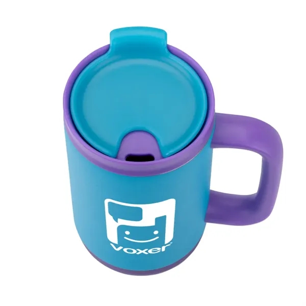 The Abelia SS Sip & Twist Lid Mug with Straw (16oz)... from ASI 84592 St Regis Group