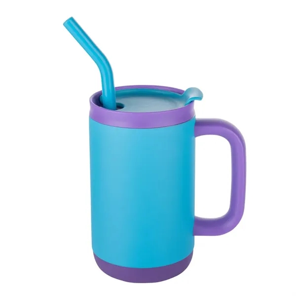 The Abelia SS Sip & Twist Lid Mug with Straw (16oz)... from ASI 84592 St Regis Group