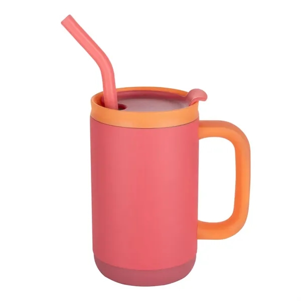 The Abelia SS Sip & Twist Lid Mug with Straw (16oz)... from ASI 84592 St Regis Group