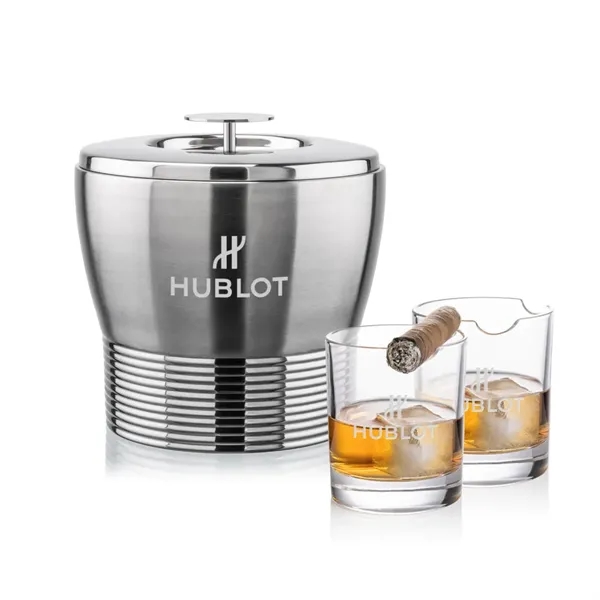The Genoa Ice Bucket & On-the-Rocks Set is designed for effortless... from ASI 84592 St Regis Group
