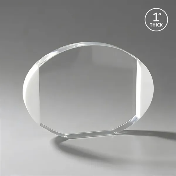 The Darwin combines clear oval optical crystal with white crystal edging... from ASI 84592 St Regis Group / St Regis