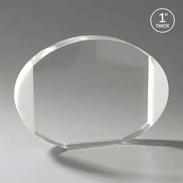 The Darwin combines clear oval optical crystal with white crystal edging... from ASI 84592 St Regis Group / St Regis