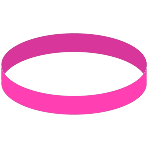 Silicone wristband debossed with colorfill. 1/2" wide.... from ASI 54100 Fields Manufacturing Inc / Fields