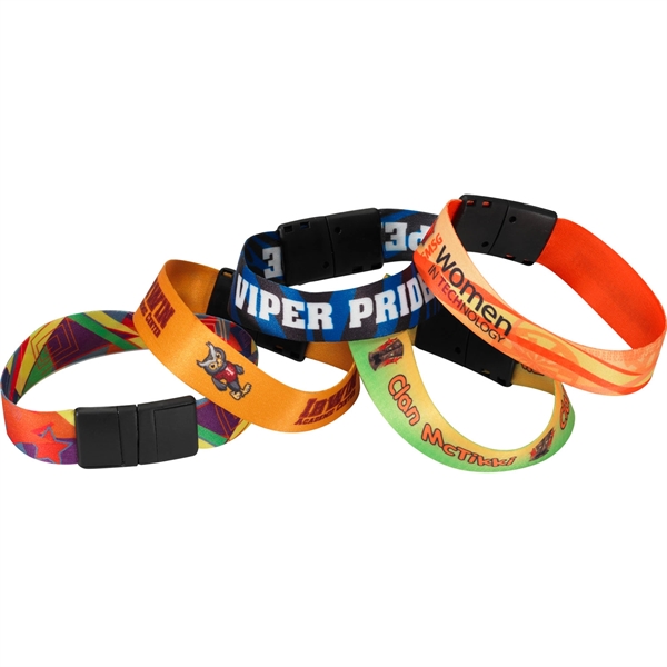 Sublimated heavy weight satin wristband.... from ASI 54100 Fields Manufacturing Inc / Fields